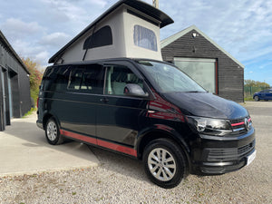 T6 SWB Trendline Campervan 2018 with air con - Black