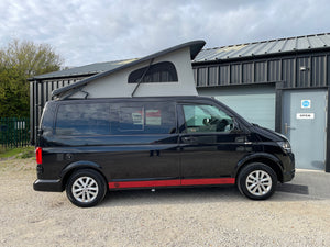 T6 SWB Trendline Campervan 2018 with air con - Black