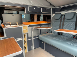 T6.1 Highline - CamperKing conversion 2024 Ravenna Blue SWB Le Mans Campervan