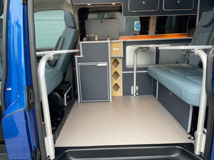 T6.1 Highline - CamperKing conversion 2024 Ravenna Blue SWB Le Mans Campervan