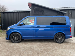 T6.1 Highline Campervan 2021 (21 plate) - Ravenna Blue with LV-S Front splitter SC conversion
