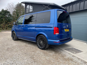T6.1 Highline Campervan 2021 (21 plate) - Ravenna Blue with LV-S Front splitter SC conversion