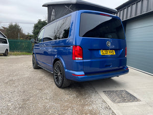 T6.1 Highline Campervan 2021 (21 plate) - Ravenna Blue with LV-S Front splitter SC conversion