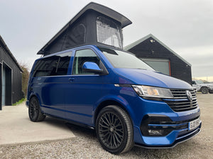 T6.1 Highline Campervan 2021 (21 plate) - Ravenna Blue with LV-S Front splitter SC conversion