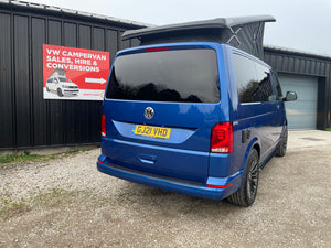 T6.1 Highline Campervan 2021 (21 plate) - Ravenna Blue with LV-S Front splitter SC conversion