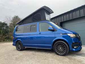 T6.1 Highline Campervan 2021 (21 plate) - Ravenna Blue with LV-S Front splitter SC conversion