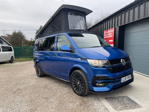 T6.1 Highline Campervan 2021 (21 plate) - Ravenna Blue with LV-S Front splitter SC conversion