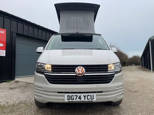 2024 T6.1 LWB - CamperKing conversion - Candy White & Ascot Grey Santorini Campervan