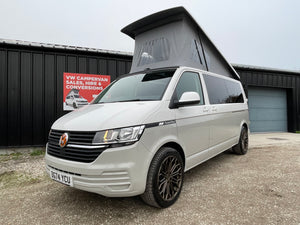 2024 T6.1 LWB - CamperKing conversion - Candy White & Ascot Grey Santorini Campervan