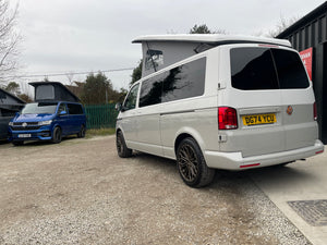 2024 T6.1 LWB - CamperKing conversion - Candy White & Ascot Grey Santorini Campervan