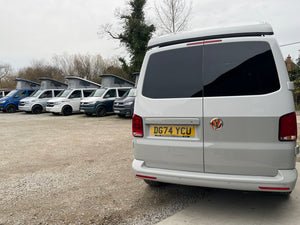 2024 T6.1 LWB - CamperKing conversion - Candy White & Ascot Grey Santorini Campervan