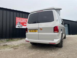 2024 T6.1 LWB - CamperKing conversion - Candy White & Ascot Grey Santorini Campervan