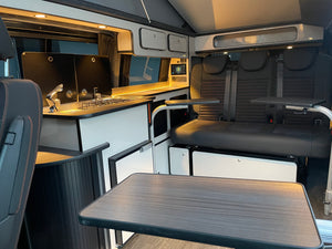 2024 T6.1 LWB - CamperKing conversion - Candy White & Ascot Grey Santorini Campervan