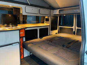 2024 T6.1 LWB - CamperKing conversion - Candy White & Ascot Grey Santorini Campervan