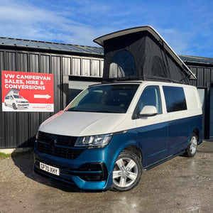 2020 VW Transporter T6.1 Candy White/blue SWB L-shape conversion