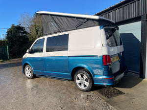 2020 VW Transporter T6.1 Candy White/blue SWB L-shape conversion