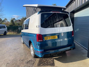 2020 VW Transporter T6.1 Candy White/blue SWB L-shape conversion