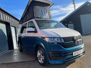 2020 VW Transporter T6.1 Candy White/blue SWB L-shape conversion