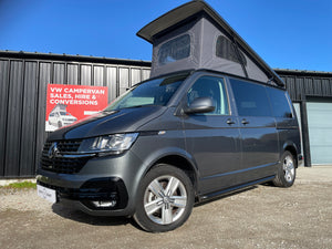 T6.1 Highline Campervan 2023 (23 plate) - Indium Grey with very low mileage RIB bed