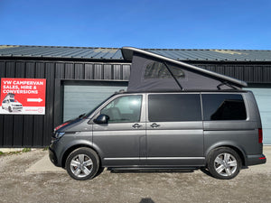 T6.1 Highline Campervan 2023 (23 plate) - Indium Grey with very low mileage RIB bed