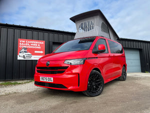 2025 VW Transporter T7 DSG Intensive Red SWB Freedom Campervan