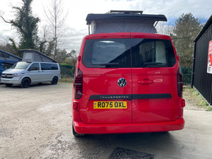 2025 VW Transporter T7 DSG Intensive Red SWB Freedom Campervan