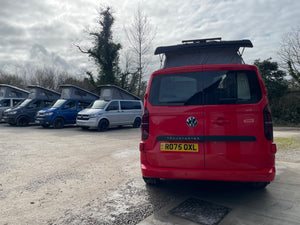 2025 VW Transporter T7 DSG Intensive Red SWB Freedom Campervan