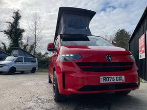 2025 VW Transporter T7 DSG Intensive Red SWB Freedom Campervan