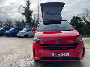 2025 VW Transporter T7 DSG Intensive Red SWB Freedom Campervan