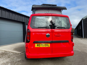 2025 VW Transporter T7 DSG Intensive Red SWB Freedom Campervan