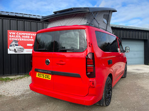2025 VW Transporter T7 DSG Intensive Red SWB Freedom Campervan