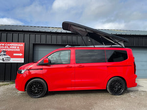2025 VW Transporter T7 DSG Intensive Red SWB Freedom Campervan
