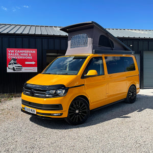 VW Highline T6 Campervan in Yellow