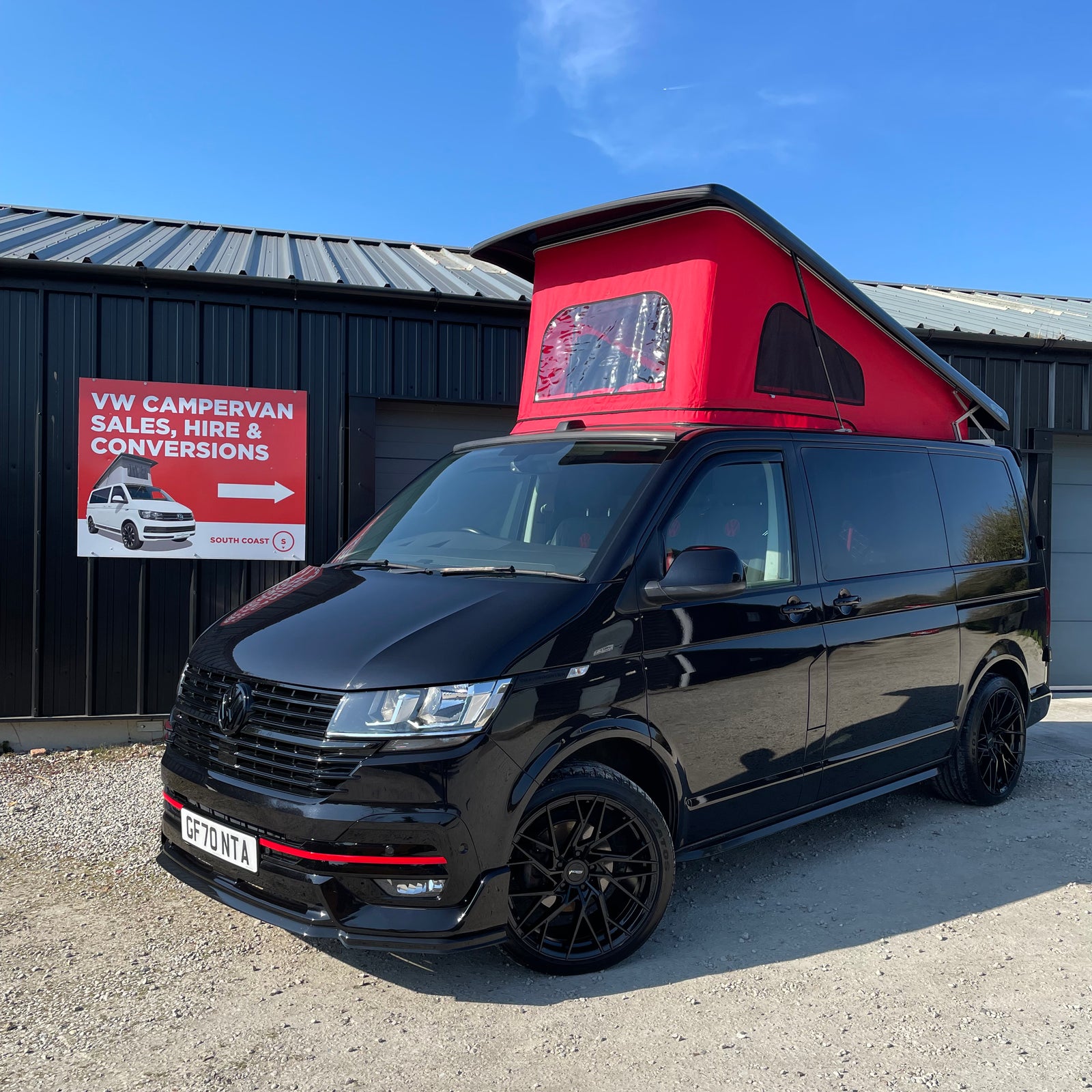 T6.1 Highline Campervan 2020 (70 plate) - Black