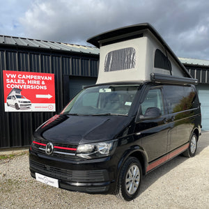 T6 SWB Trendline Campervan 2018 with air con - Black