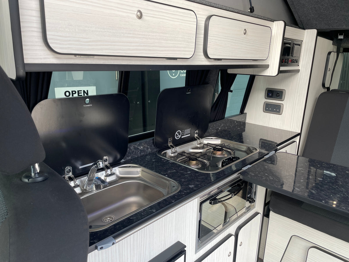 T6 SWB Trendline Campervan 2018 with air con - Black