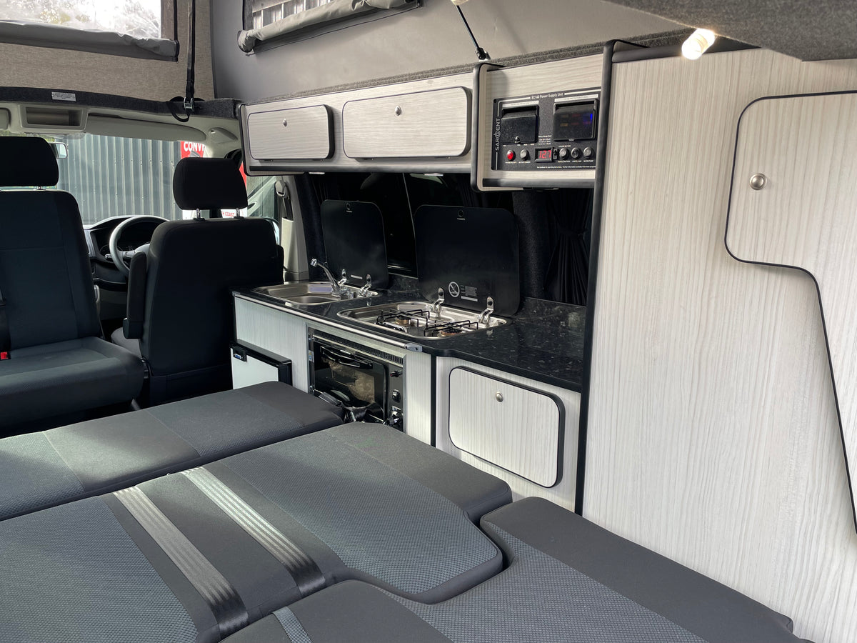 T6 SWB Trendline Campervan 2018 with air con - Black