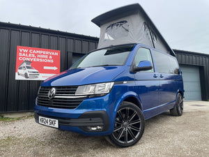 T6.1 Highline - CamperKing conversion 2024 Ravenna Blue SWB Le Mans Campervan