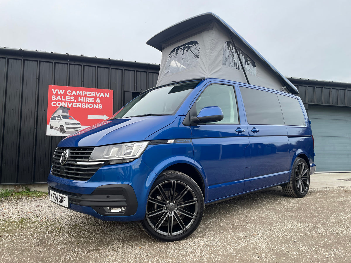 T6.1 Highline - CamperKing conversion 2024 Ravenna Blue SWB Le Mans Campervan