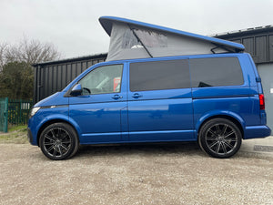 T6.1 Highline - CamperKing conversion 2024 Ravenna Blue SWB Le Mans Campervan