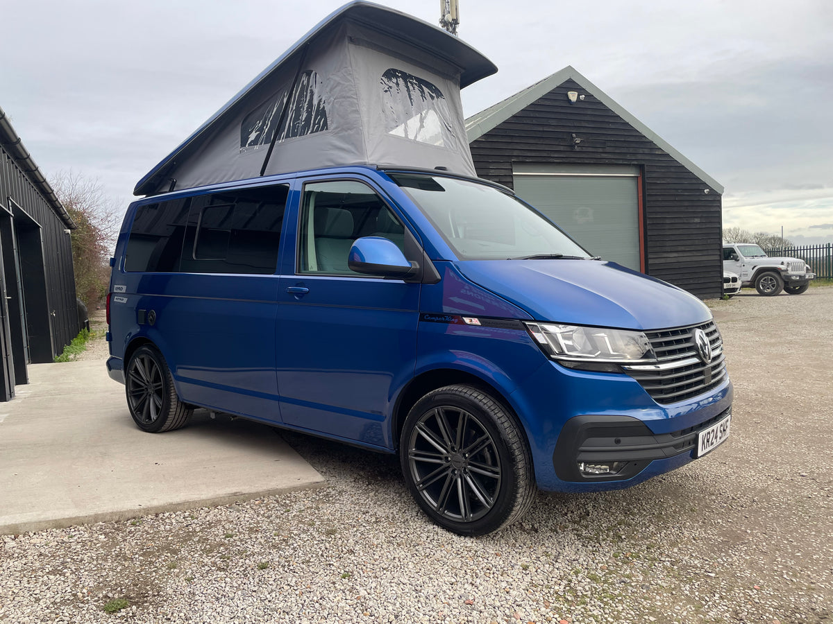 T6.1 Highline - CamperKing conversion 2024 Ravenna Blue SWB Le Mans Campervan
