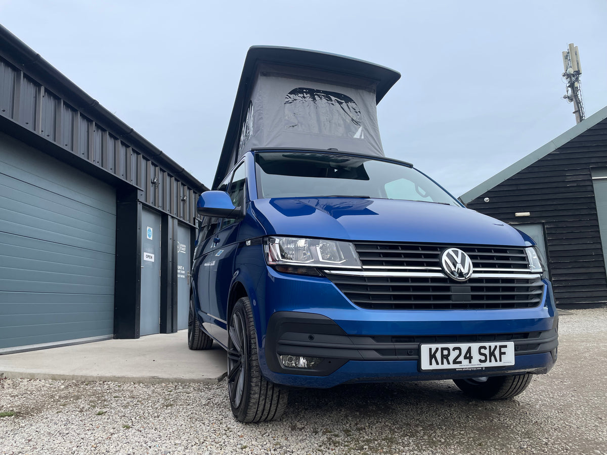 T6.1 Highline - CamperKing conversion 2024 Ravenna Blue SWB Le Mans Campervan