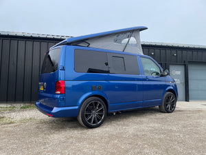 T6.1 Highline - CamperKing conversion 2024 Ravenna Blue SWB Le Mans Campervan