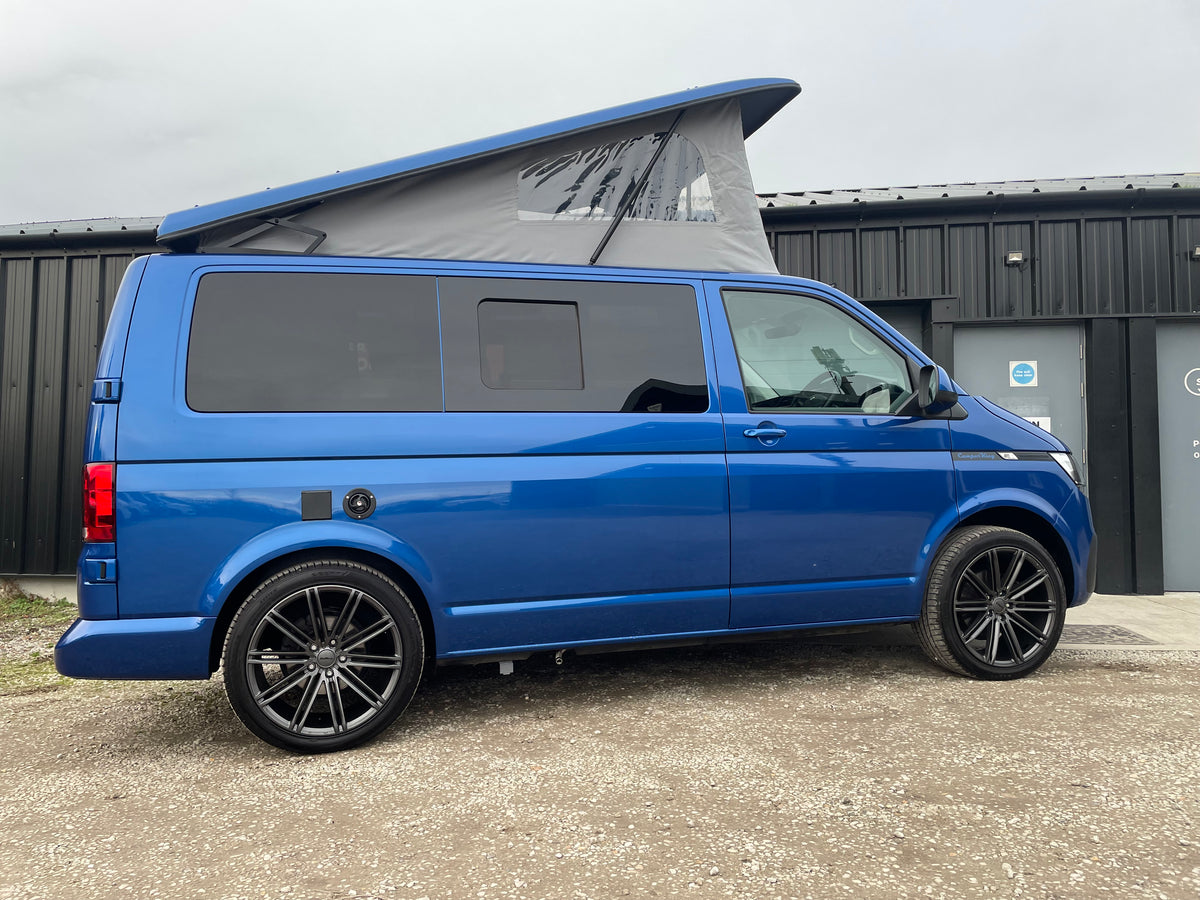 T6.1 Highline - CamperKing conversion 2024 Ravenna Blue SWB Le Mans Campervan