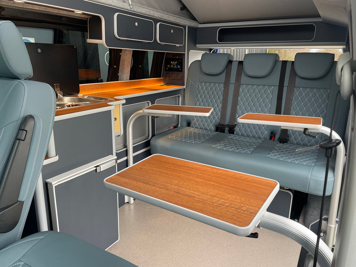 T6.1 Highline - CamperKing conversion 2024 Ravenna Blue SWB Le Mans Campervan