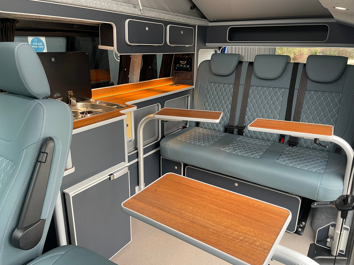 T6.1 Highline - CamperKing conversion 2024 Ravenna Blue SWB Le Mans Campervan