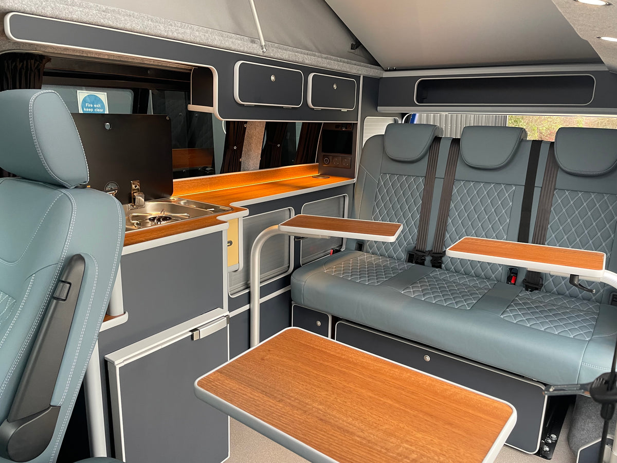 T6.1 Highline - CamperKing conversion 2024 Ravenna Blue SWB Le Mans Campervan