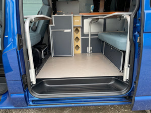 T6.1 Highline - CamperKing conversion 2024 Ravenna Blue SWB Le Mans Campervan