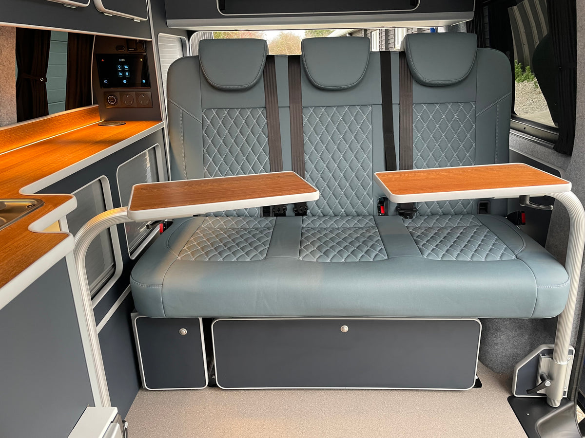 T6.1 Highline - CamperKing conversion 2024 Ravenna Blue SWB Le Mans Campervan