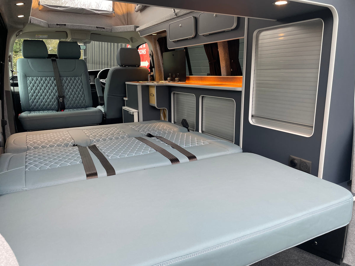 T6.1 Highline - CamperKing conversion 2024 Ravenna Blue SWB Le Mans Campervan